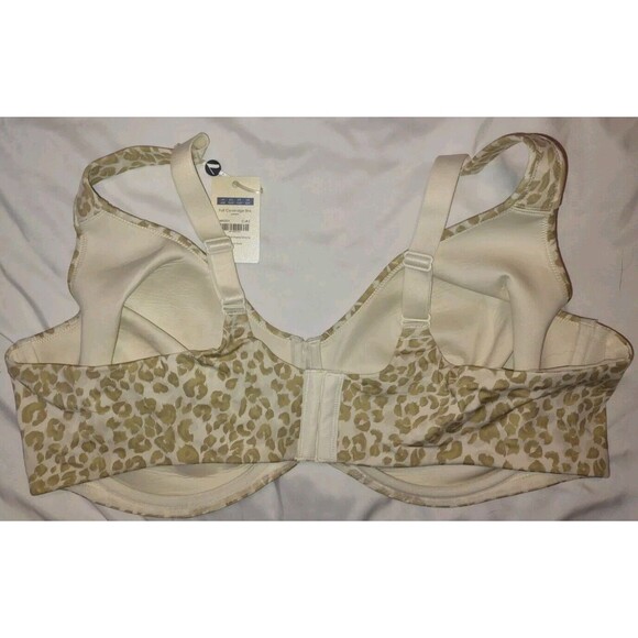 NWT Sz 46DD/E Full Coverage Bra Beige Panther Animal Print Uncia Aisilin - Picture 3 of 7